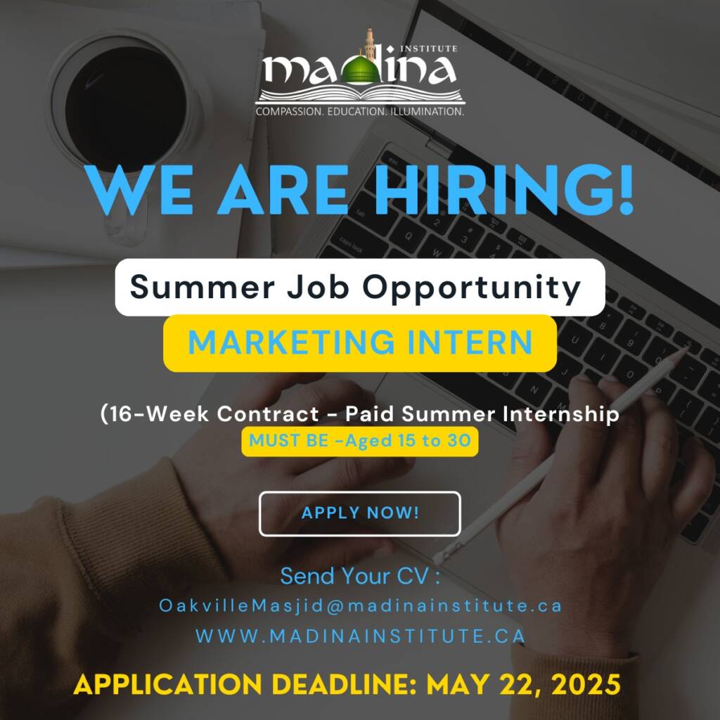 Madina Instatute Hiring Contract Paid Summer Internship